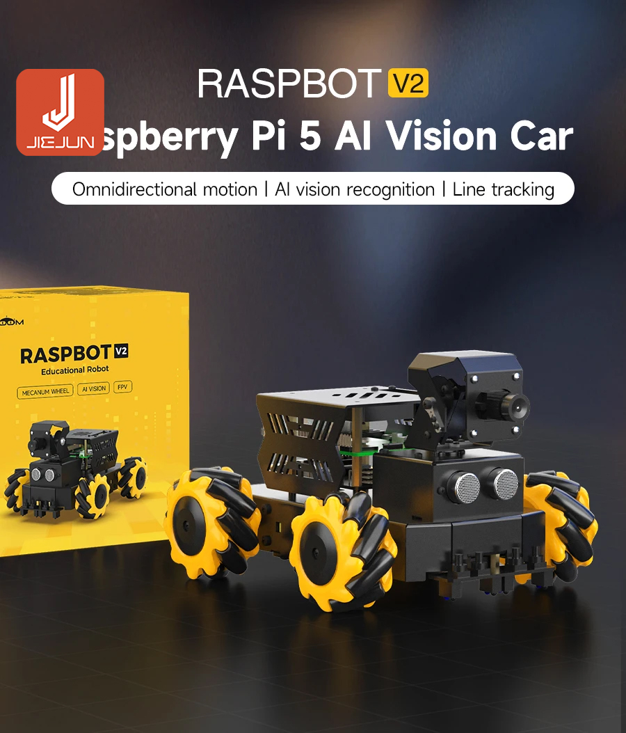 Raspberry PI 5 AI Vision xe McNamum Wheel ROS robot nhận dạng camera ...