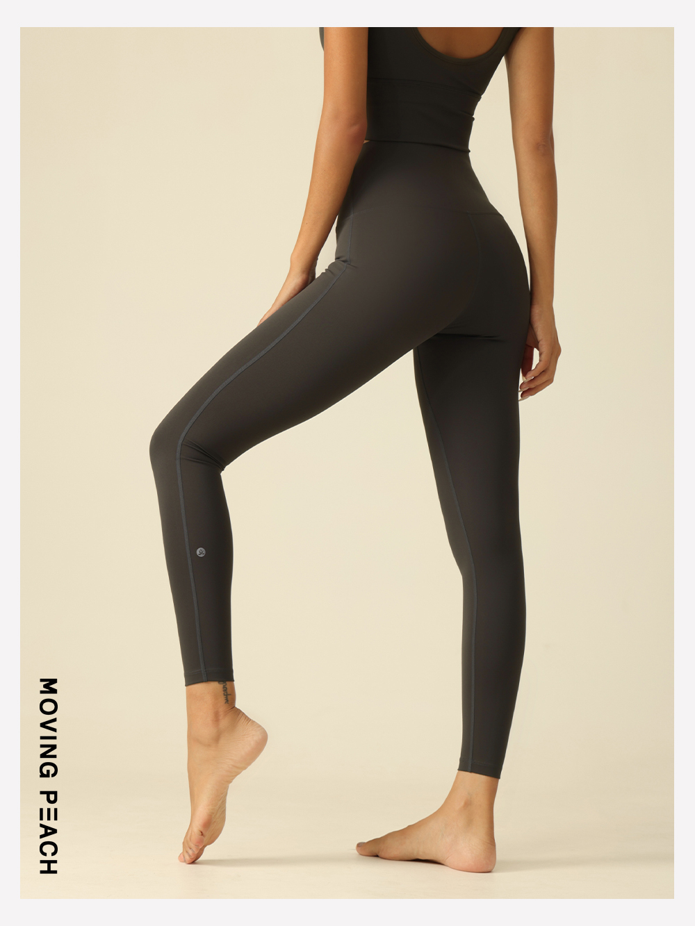Mô tả Moving PEACH Nén Quần Legging Tập Yoga Quần Định Hình Huấn Luyện Điêu Khắc Quần Legging HLL - 8