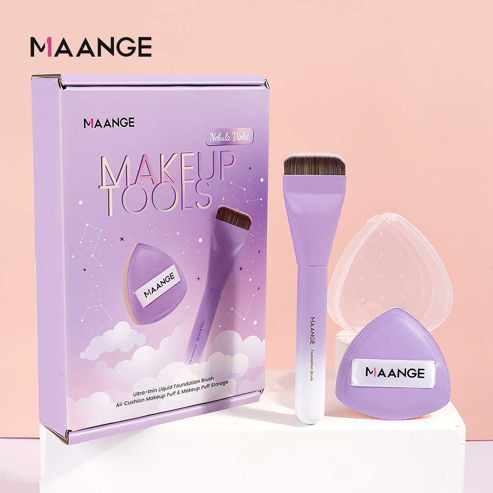Mô tả Cọ kem nền siêu mỏng MAANGE kèm 1 miếng mút trang điểm khô và ướt, Bộ quà tặng cao cấp 52099 - 7