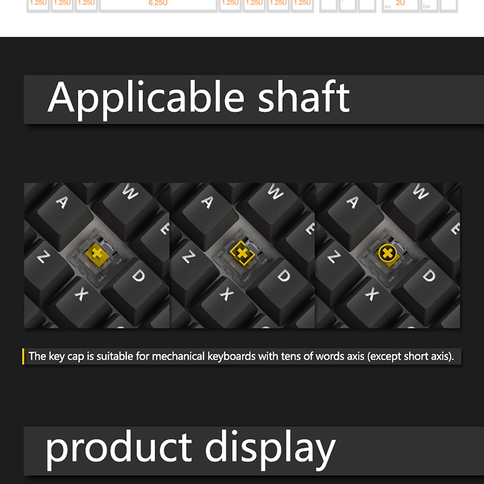Mô tả Pbt Keycap 136 Phím OEM Chiều Cao Khắc Bên Màu Gradient keycaps Cho Bàn Phím Cơ - 4