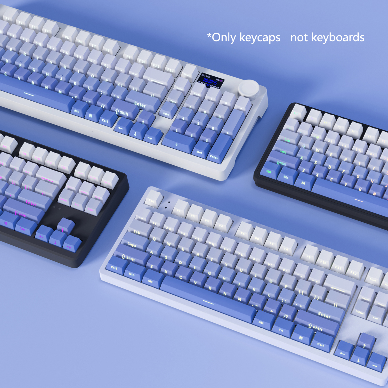 Mô tả Pbt Keycap 136 Phím OEM Chiều Cao Khắc Bên Màu Gradient keycaps Cho Bàn Phím Cơ - 5