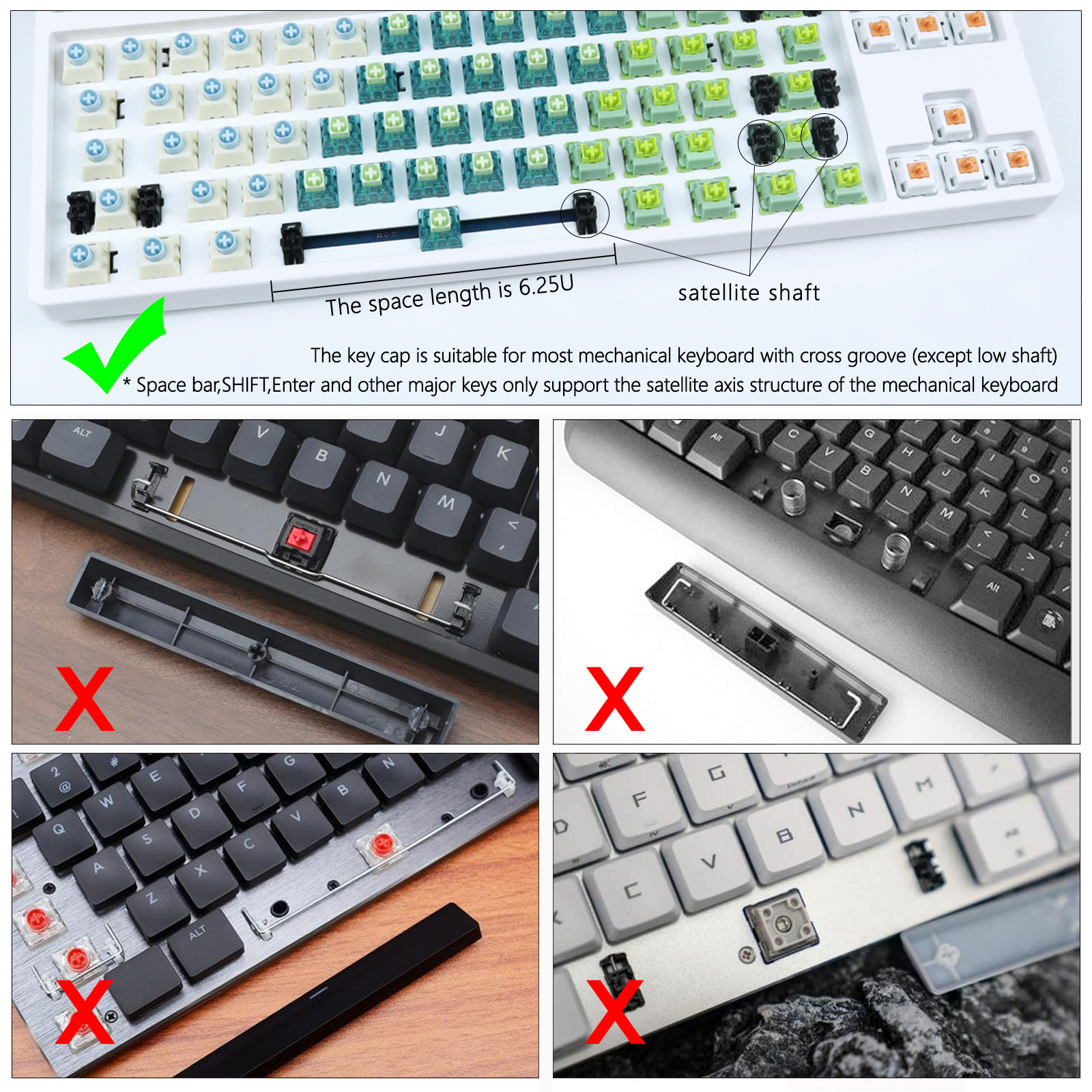 Mô tả Pbt Cherry Profile 130 / 131 / 128 / 135 Phím Bộ keycaps màu cho bàn phím cơ RK - 10