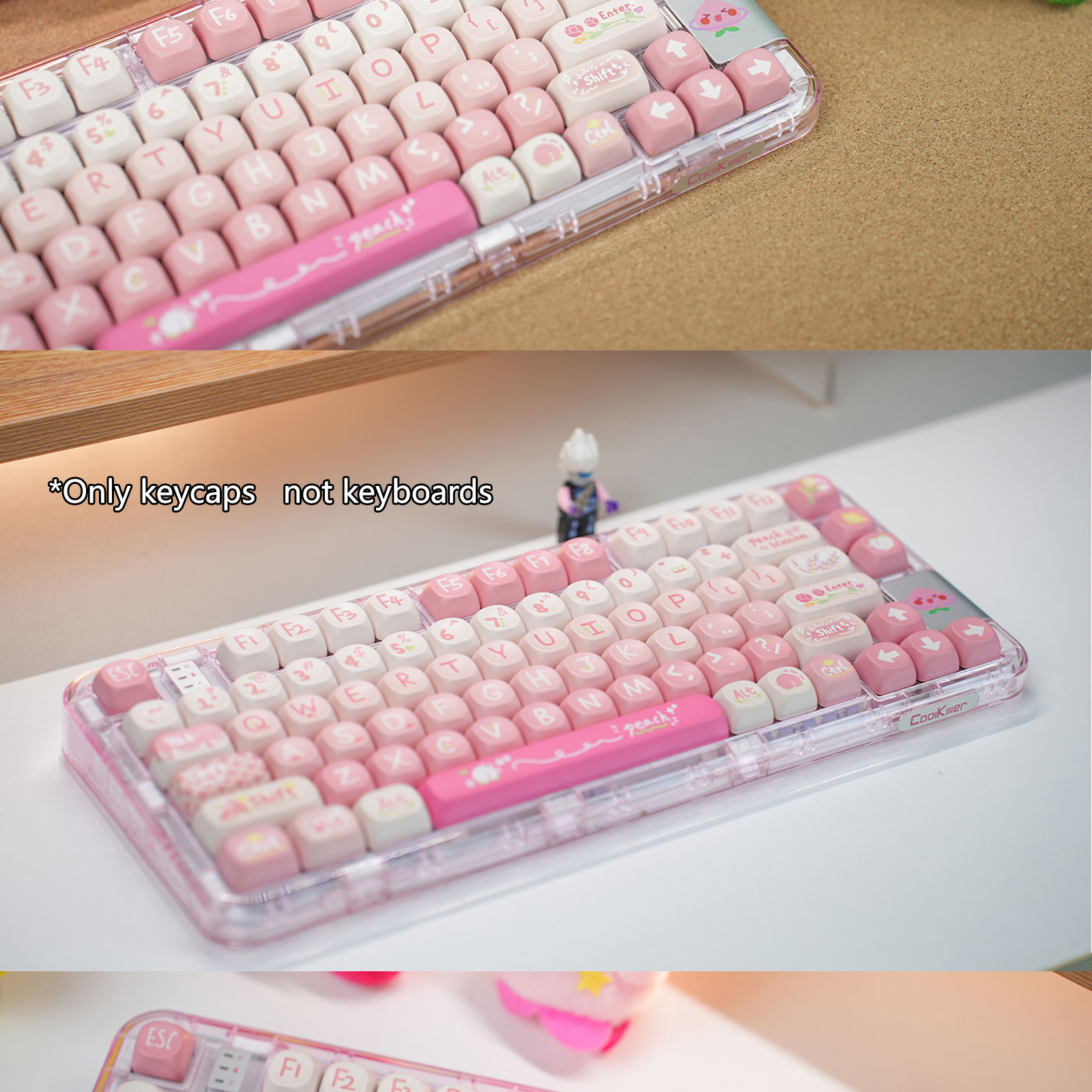 Mô tả Moa Profile Theme Keycaps PBT DIY Custom for130 / 132 / 141 / 142 Bàn phím chơi game cơ học Keycap - 9