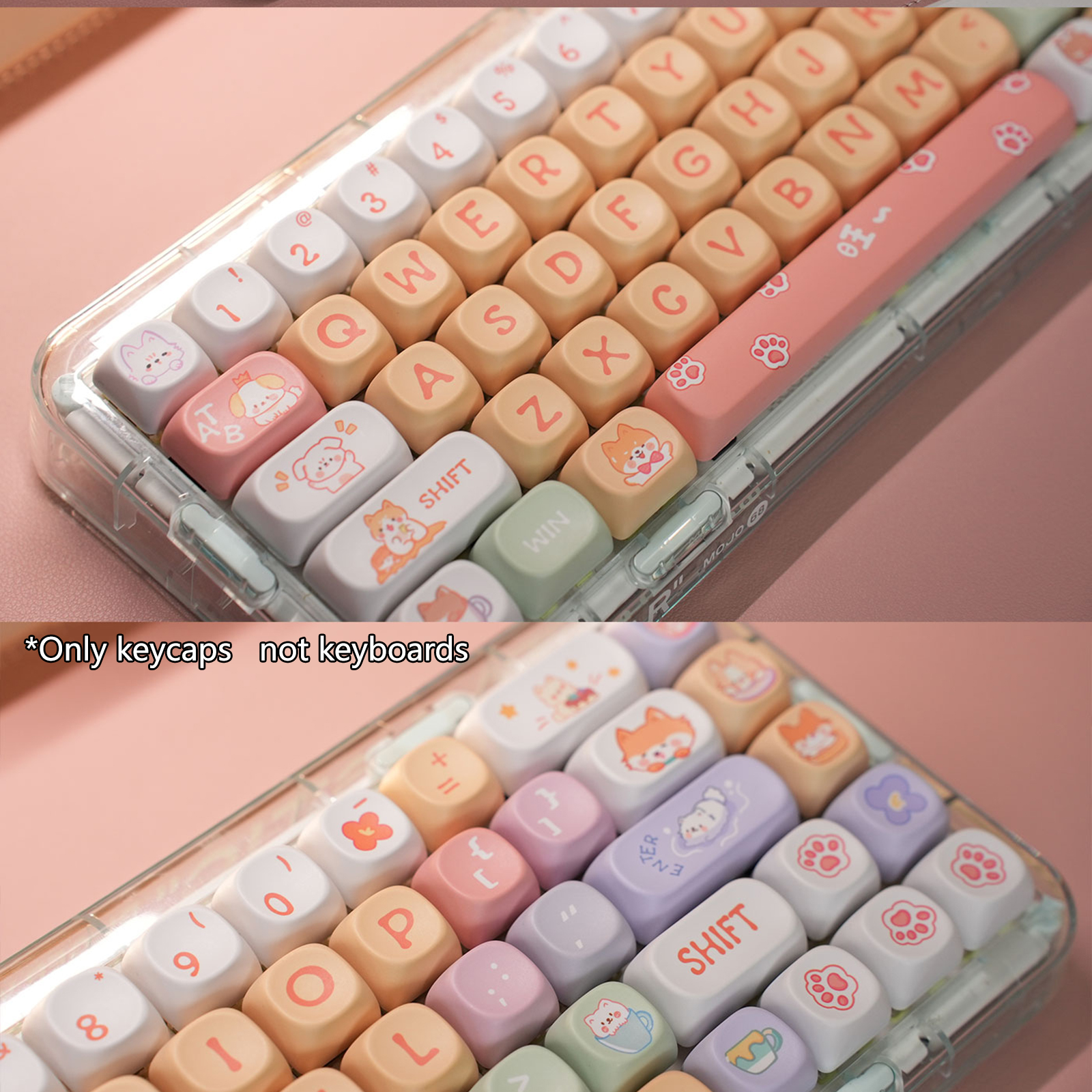 Mô tả Moa Profile Theme Keycaps PBT DIY Custom for130 / 132 / 141 / 142 Bàn phím chơi game cơ học Keycap - 11