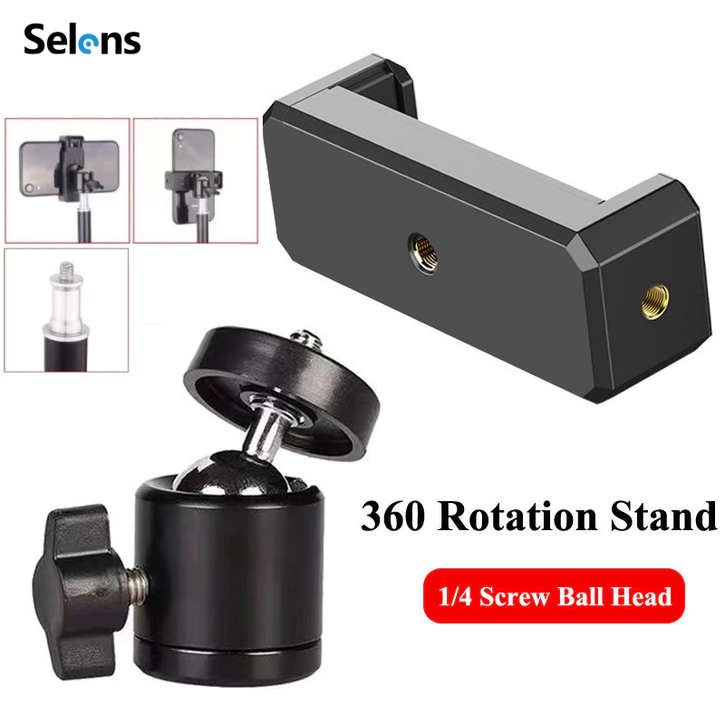 Mô tả Chân máy Selen Giá đỡ điện thoại Monopod Mount Adapter Kẹp Giá đỡ Giá đỡ điện thoại - 1