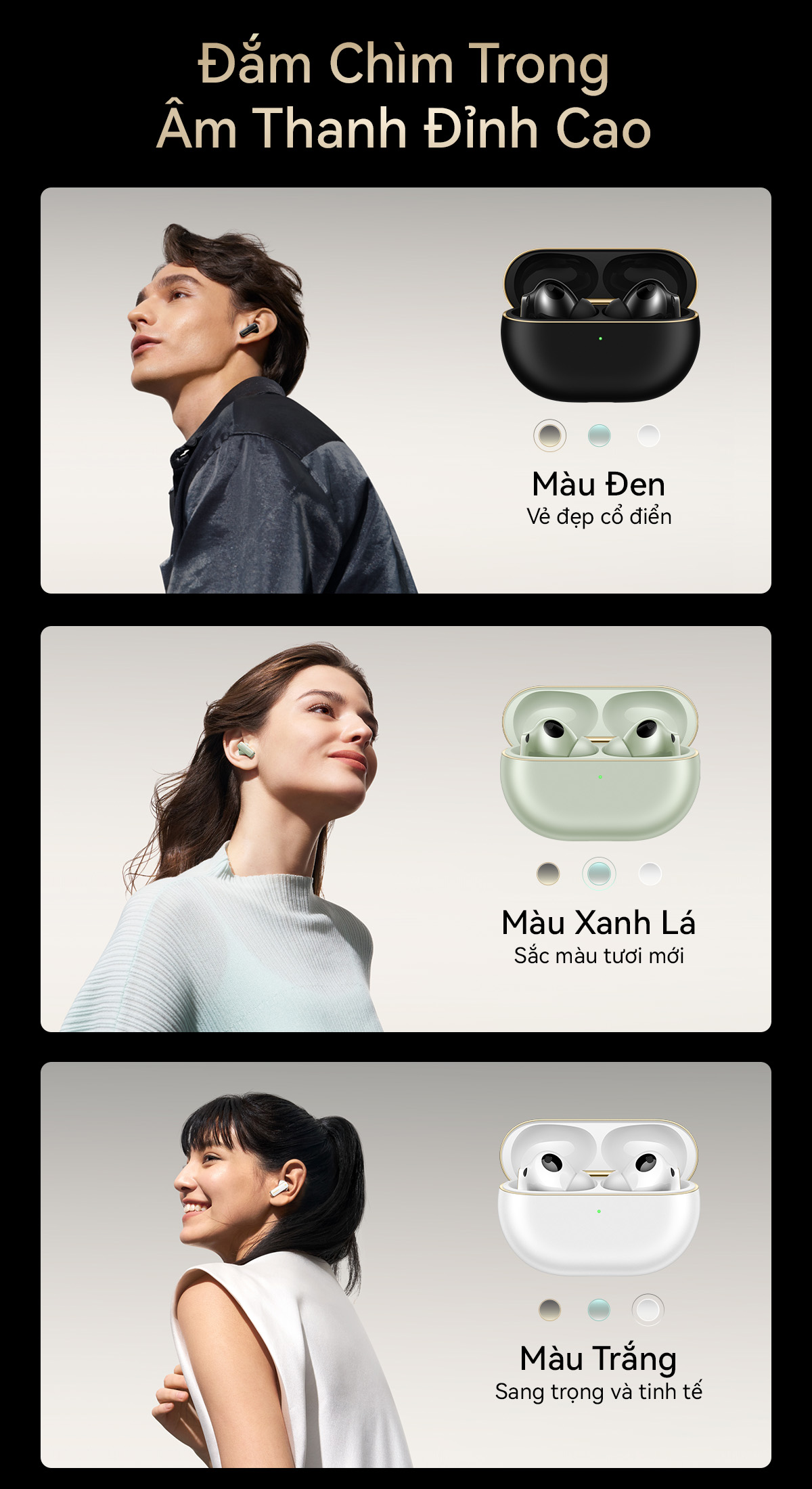 Mô tả Tai nghe HUAWEI FreeBuds PRO 4 Âm Thanh Trung Thực Driver Kép | Gọi Thoại Ổn Định Và Rõ Ràng|Chống Ồn Chủ Động Thông Mi - 3