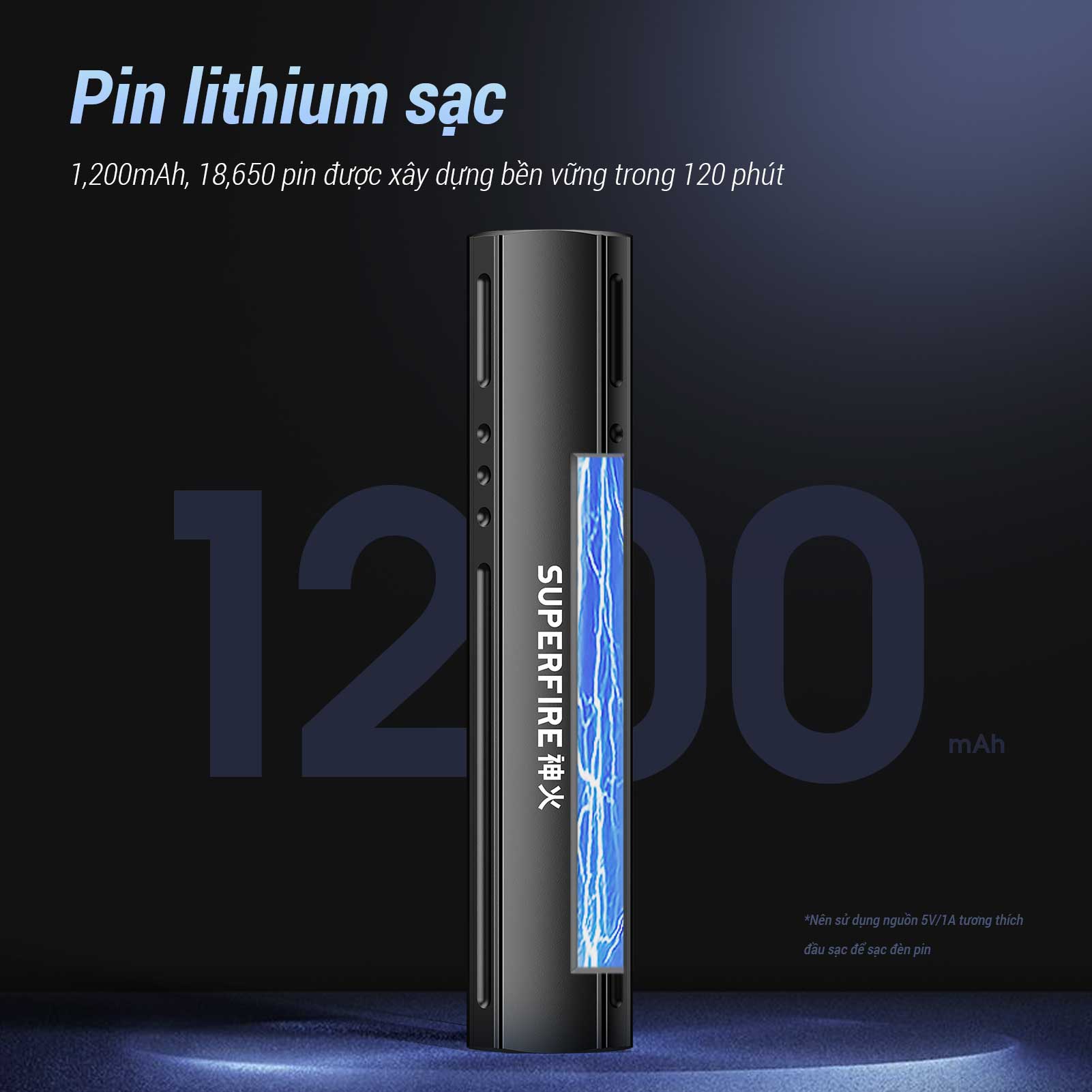 Superfire S32 7W Đèn pin LED ngoài trời Đèn pin chống nước siêu sáng ...