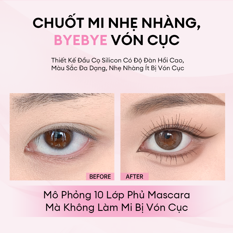 Mô tả Mascara COLORKEY Hỗ Trợ Giúp Mi Dài Và Tơi, Tạo Cảm Giác Tự Nhiên, Nhanh Khô, Không Lem Trôi - 4