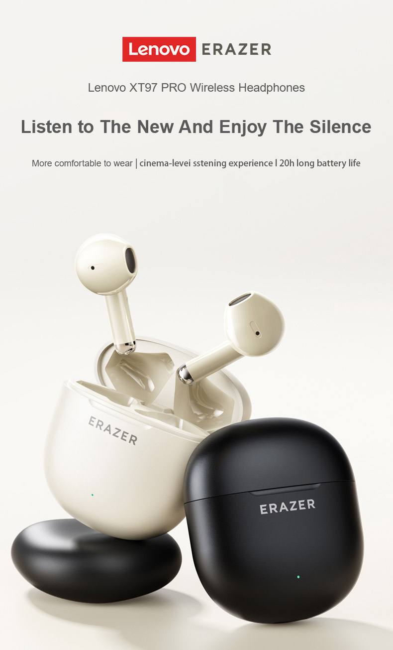 Mô tả Lenovo EARZER XT97 TWS Tai nghe không dây Tai nghe Bluetooth 5.4 Tai nghe không dây chống nước trong tai HiFi Stereo Khử tiếng ồn có micrô - 1