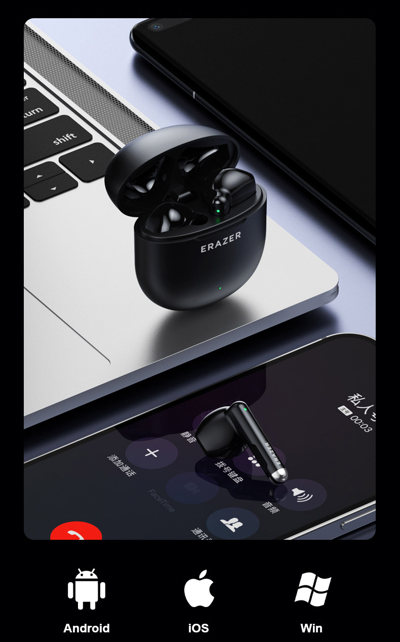 Mô tả Lenovo EARZER XT97 TWS Tai nghe không dây Tai nghe Bluetooth 5.4 Tai nghe không dây chống nước trong tai HiFi Stereo Khử tiếng ồn có micrô - 8