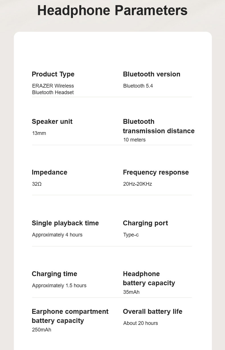 Mô tả Lenovo EARZER XT97 TWS Tai nghe không dây Tai nghe Bluetooth 5.4 Tai nghe không dây chống nước trong tai HiFi Stereo Khử tiếng ồn có micrô - 10