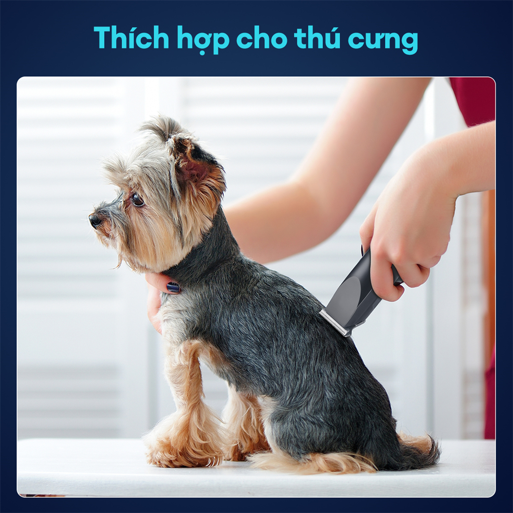 Mô tả CkeyiN Tông Đơ Cắt Tóc , Cạo Râu Điện Tử  USB Không Dây Có Thể Sạc Lại Cho Nam Và Nữ, Bộ Máy cạo râu Cắt Tóc RD017 - 3