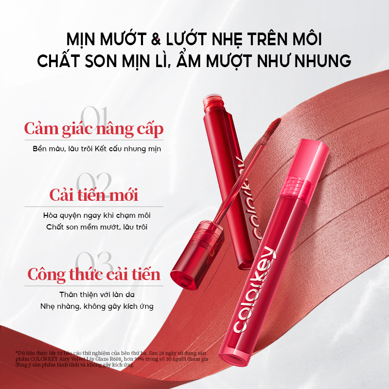 Mô tả COLORKEY Dòng Son Lì, Màu Sắc Bão Hòa Cao, Nhẹ Và Bền, 3g - 1