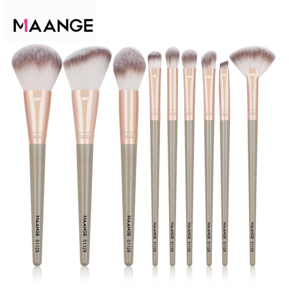Mô tả Bộ cọ trang điểm 9 cây MAANGE chuyên nghiệp cọ má hồng, phấn mắt, cọ che khuyết điểm chuyên nghiệp 51129 - 6