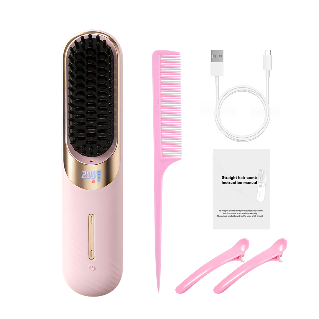 Mô tả CkeyiN Lược điện chải thẳng tóc ion âm cao cấp, tạo kiểu chuyên nghiệp máy uốn duỗi tóc, làm xoăn ép HM008 - 7