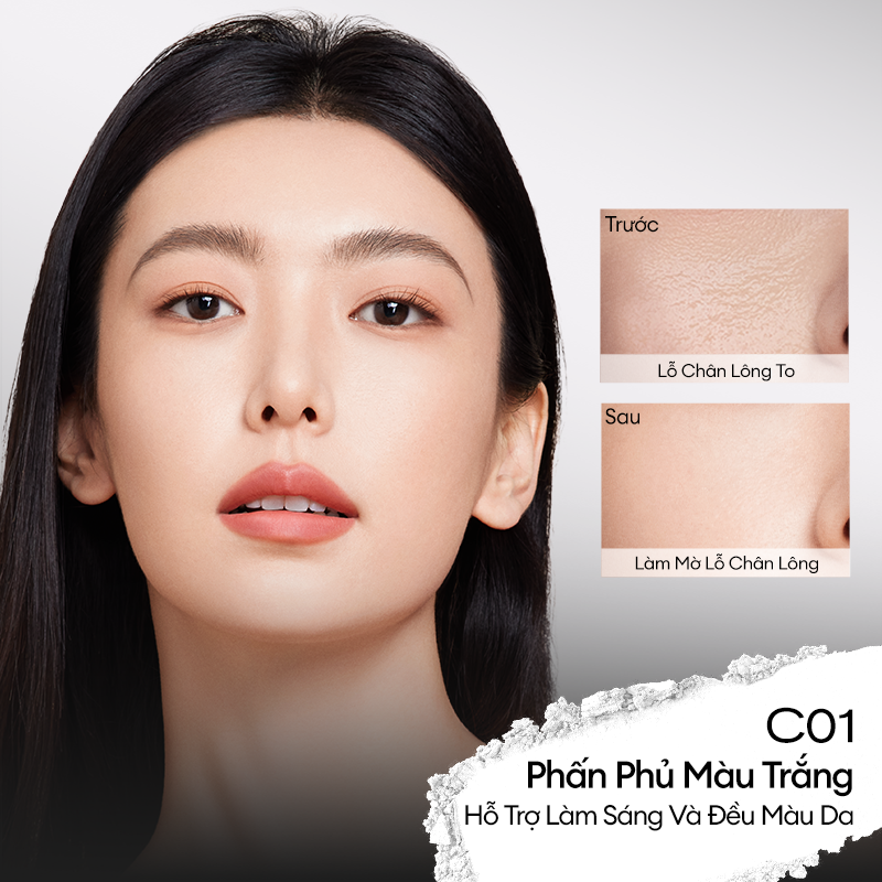 Mô tả COLORKEY Phấn phủ dạng bột lâu trôi giới hạn Bột trang điểm tự nhiên Matte Brighten Kiểm soát dầu Trang điểm mặt lâu trôi 8g - 6