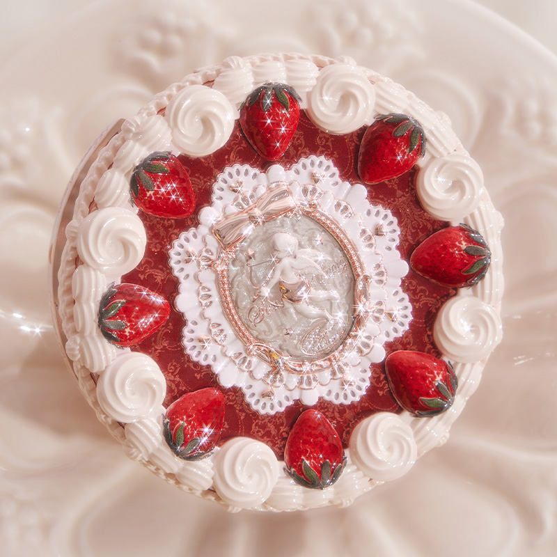 Mô tả Bộ sưu tập Flower Knows Strawberry Cupid Bột ép 9,5g - 5