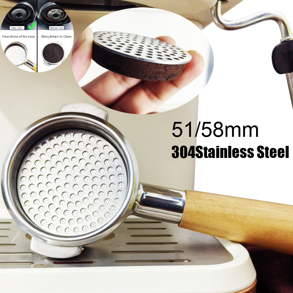 Màn hình Puck cà phê 51 / 54 / 58mm Lưới màn hình tái sử dụng bằng thép ...