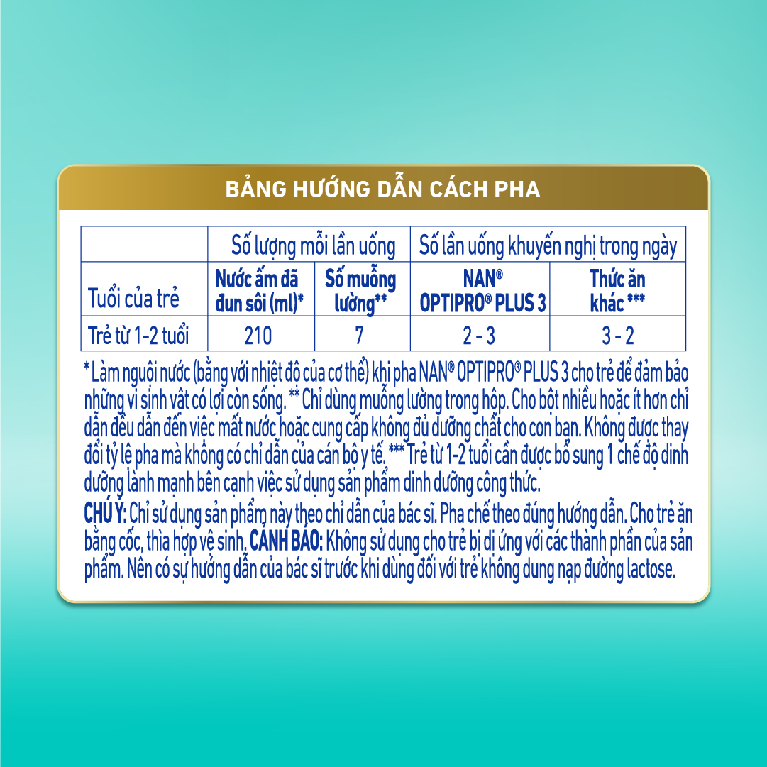 Mô tả Sữa bột Nestlé NAN OPTIPRO PLUS 3 1500g với 5HMO - Hỗ trợ Tiêu Hóa, Đề Kháng, Trí Não & Chiều Cao - 4