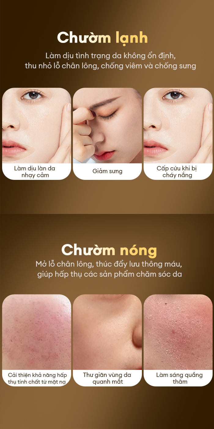 Mô tả CkeyiN 6 trong 1 Máy Rửa Mặt Massage Tích Hợp Liệu Pháp Ánh Sáng và Nhiệt Multi-task Cleansing & Massaging Device MS004 - 8