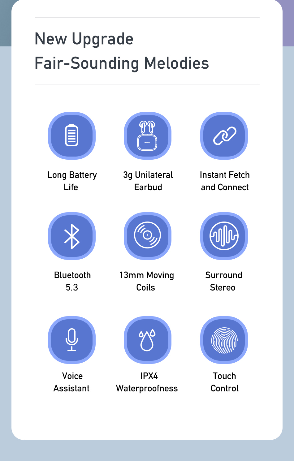 Mô tả Tai Nghe Bluetooth Awei T36 TWS mini Chống Nước IPX4 pin trâu 210H có Mic chính hãng - 2