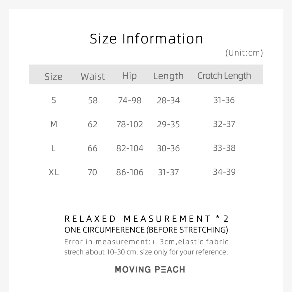 Mô tả MOVING PEACH Quần Short Tập Yoga Thể Dục Nhanh Khô Thoáng Khí Bí Mật Túi Chạy Bộ Quần Short Bên Trong APO - 1