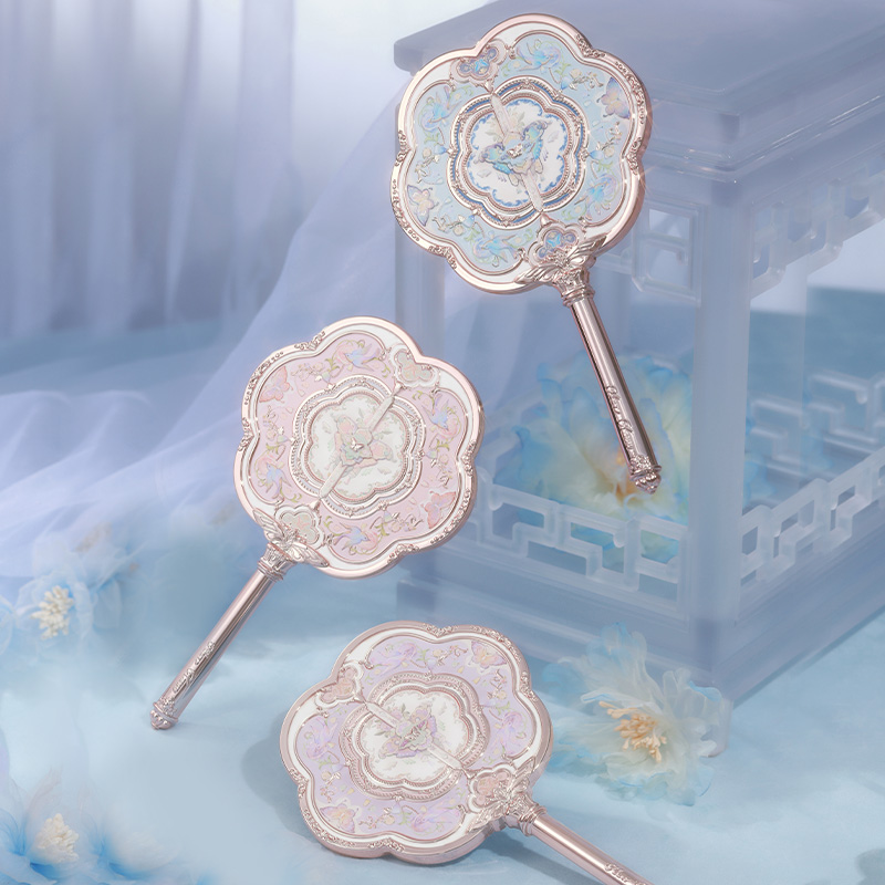 Mô tả Flower Knows Hand Mirror Dụng cụ trang điểm Gương di động Gương trang điểm công chúa [QUÀ TẶNG] - 1