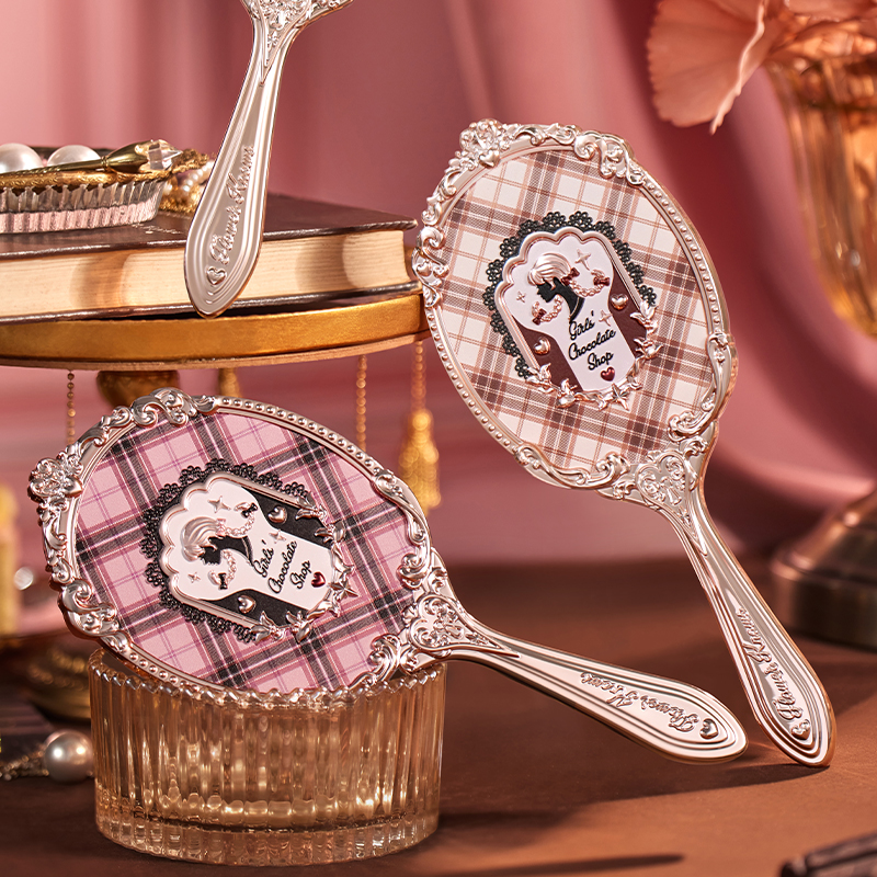 Mô tả Flower Knows Hand Mirror Dụng cụ trang điểm Gương di động Gương trang điểm công chúa [QUÀ TẶNG] - 2