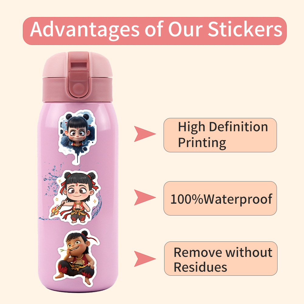 60 natra sticker chống nước Na Tra Ma Đồng Giáng Thế Nhãn dán cute ...