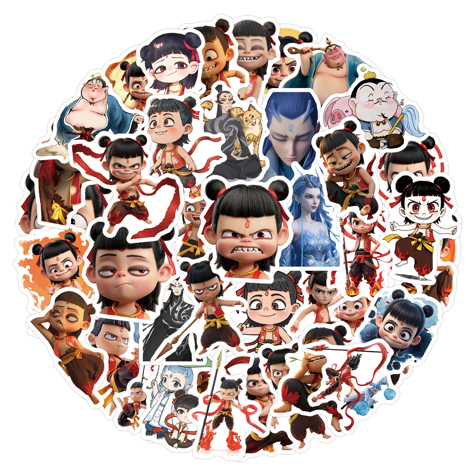 60 natra sticker chống nước Na Tra Ma Đồng Giáng Thế Nhãn dán cute ...