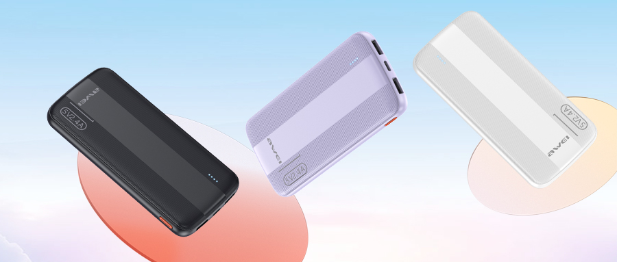 Mô tả Sạc Dự Phòng 20000mah Awei P19K Sạc Nhanh Cổng USB Kép Có Đèn LED Hỗ Trợ Sạc Nhanh Cho Điện Thoại - 1