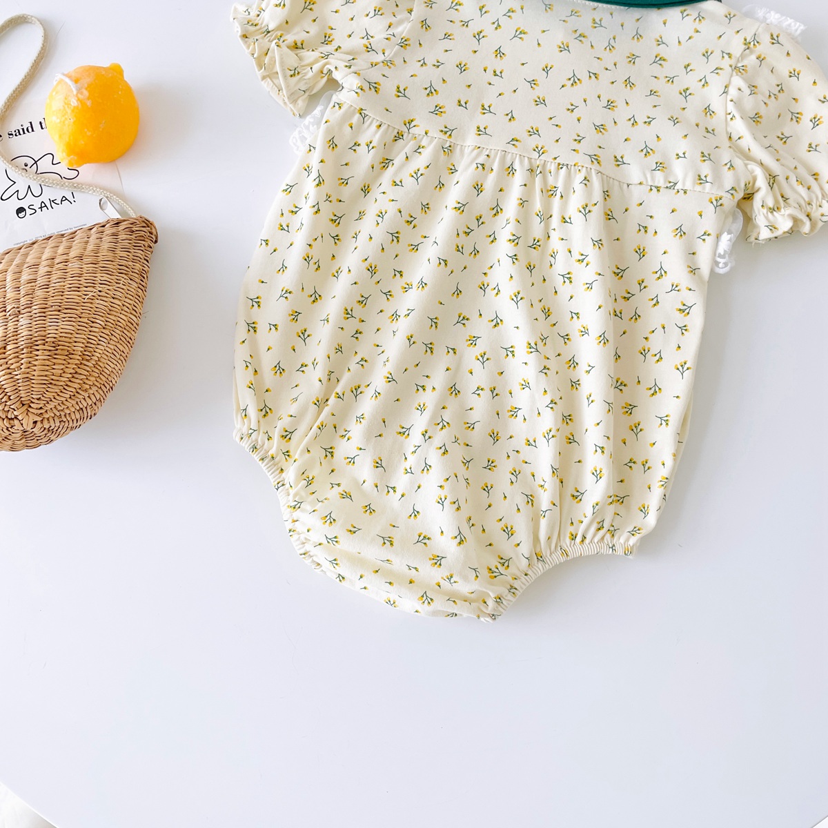 Mô tả Sanlutoz Ngọt Ngào Hoa Mùa Hè Bé Gái Body Cotton Thời Trang Trẻ Sơ Sinh Quần Áo Bé Gái - 5