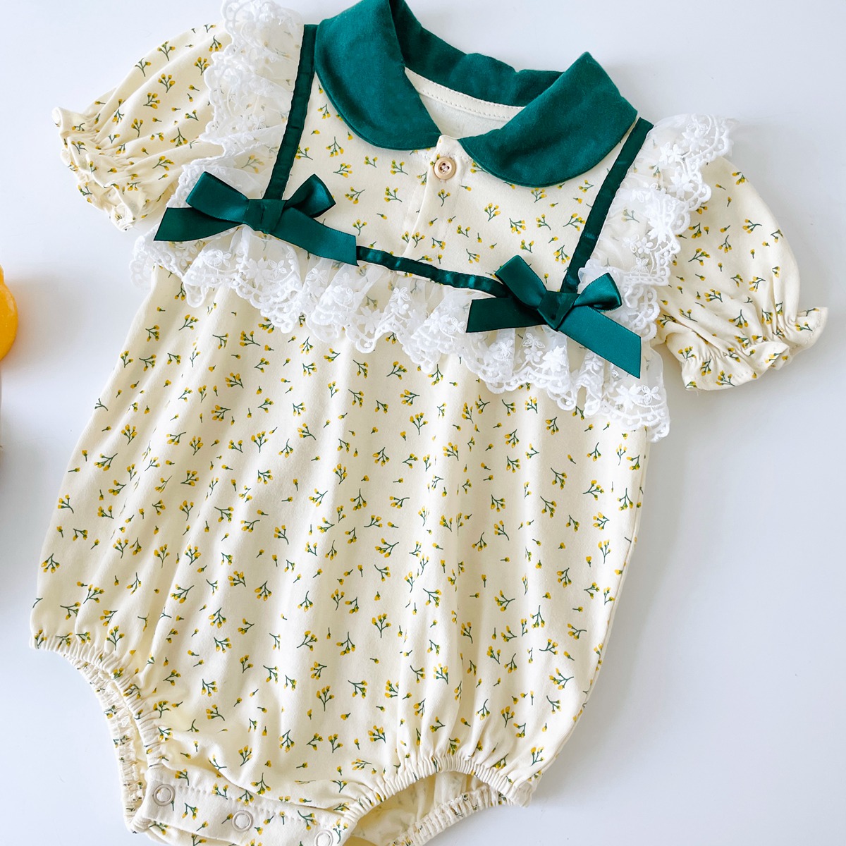 Mô tả Sanlutoz Ngọt Ngào Hoa Mùa Hè Bé Gái Body Cotton Thời Trang Trẻ Sơ Sinh Quần Áo Bé Gái - 8