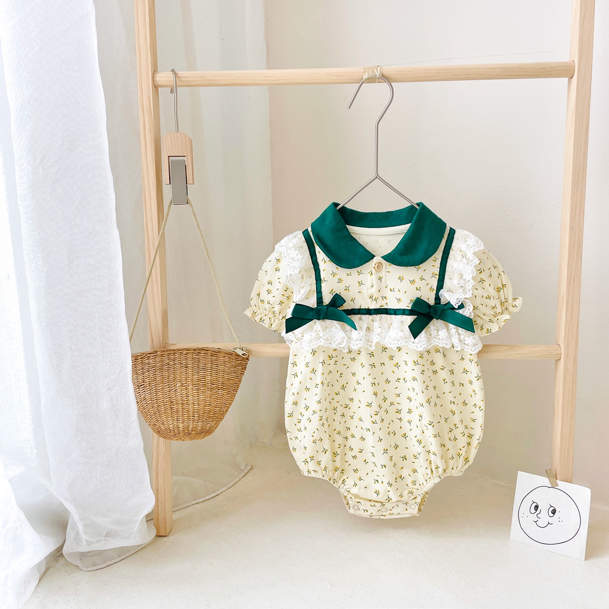 Mô tả Sanlutoz Ngọt Ngào Hoa Mùa Hè Bé Gái Body Cotton Thời Trang Trẻ Sơ Sinh Quần Áo Bé Gái - 10