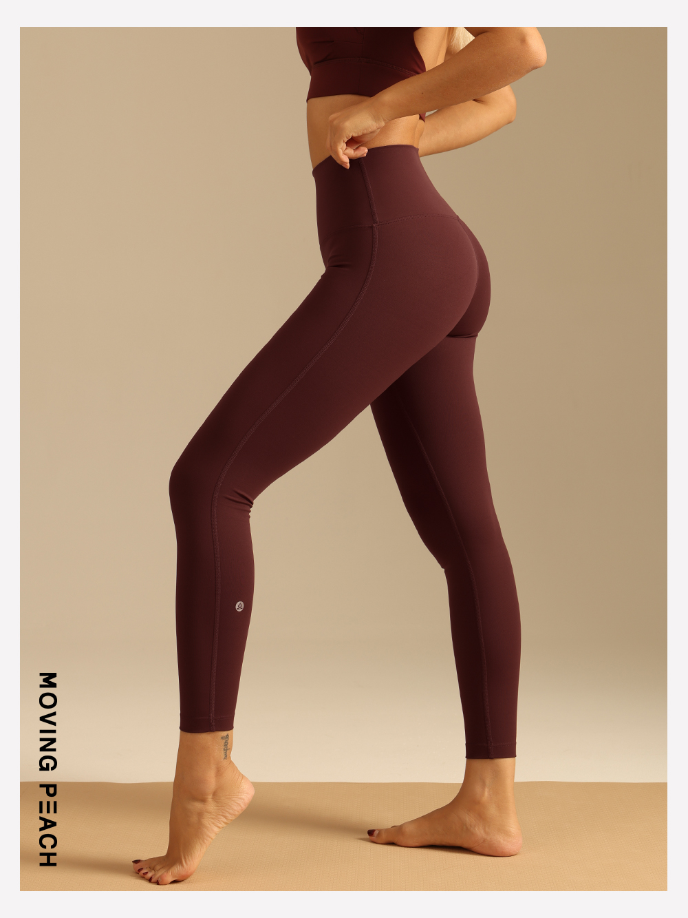 Mô tả Moving PEACH Nén Quần Legging Tập Yoga Quần Định Hình Huấn Luyện Điêu Khắc Quần Legging HLL - 5