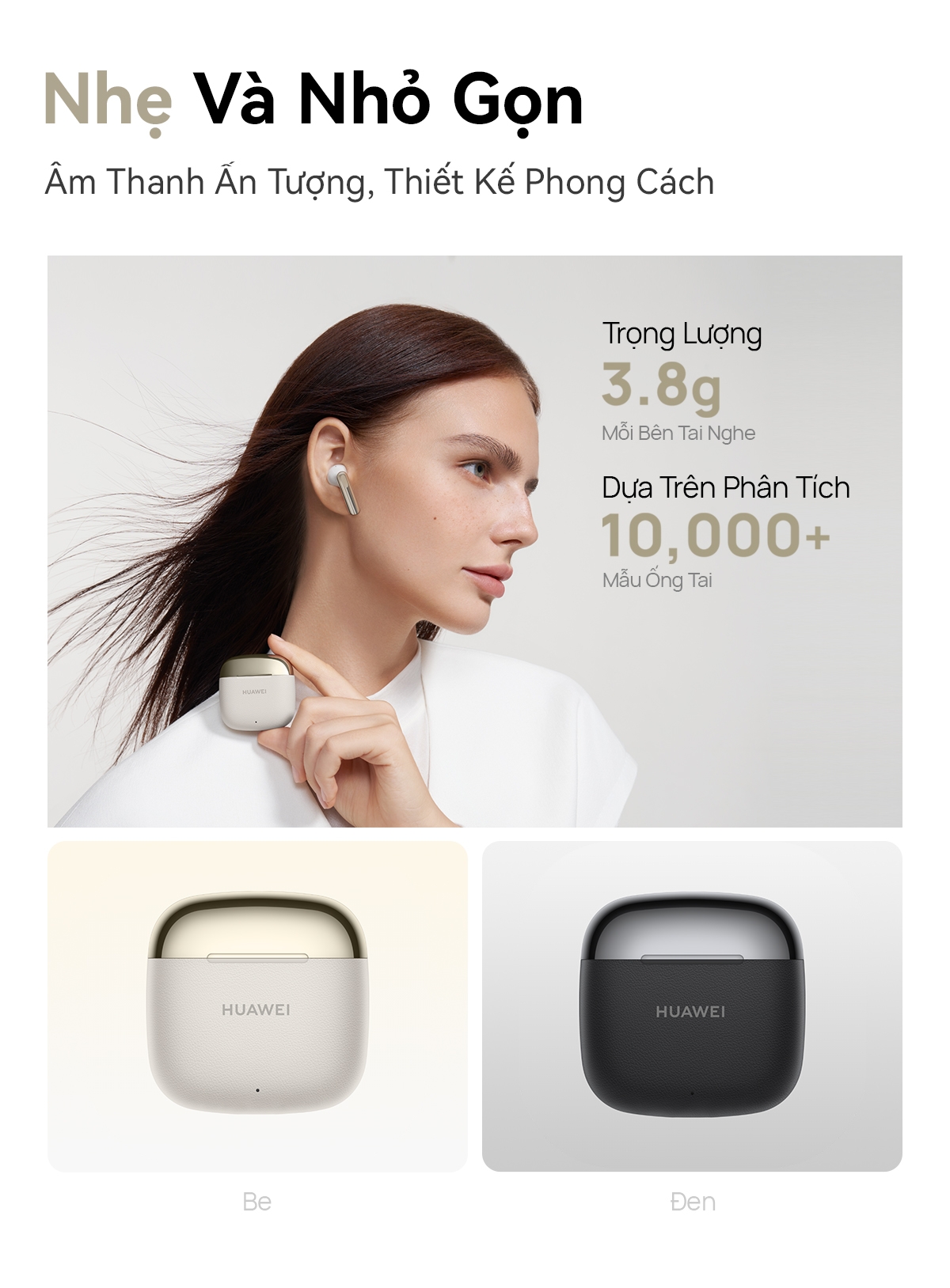 Mô tả Tai Nghe Bluetooth HUAWEI FreeBuds SE 3 | 42 Giờ Phát Nhạc | Nhẹ Và Nhỏ Gọn | Sạc Nhanh - 4