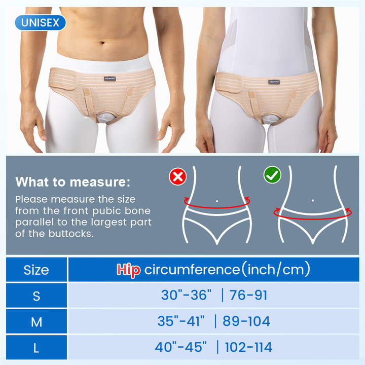 Mô tả Đai Giảm Đau VELPEAU Hernia Kèm 2 Miếng Đệm Nén Có Thể Tháo Rời - 12
