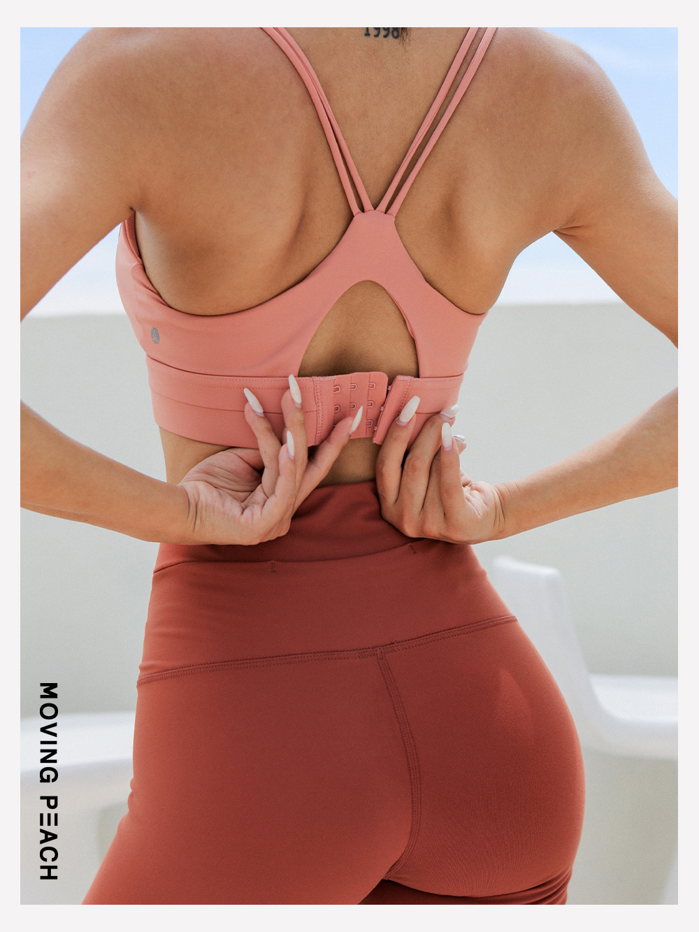 Mô tả MOVING PEACH Áo Lót Thể Thao Nâng Ngực Nữ Không Dây JBJ - 3