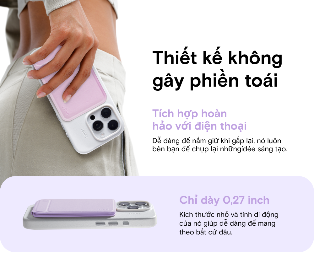Mô tả MOFT Snap Invisible Phone Tripod Stand MOVAS™ (Magnetic Compatible) giá đỡ ba chân MOFT có nam châm gắn điện thoại - 6