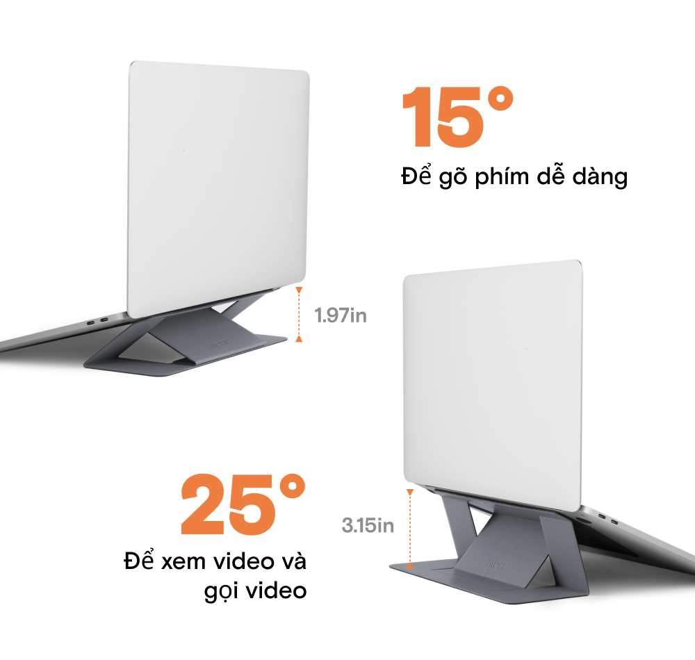 MOFT Adhesive Laptop Stand - Góc nhìn 4