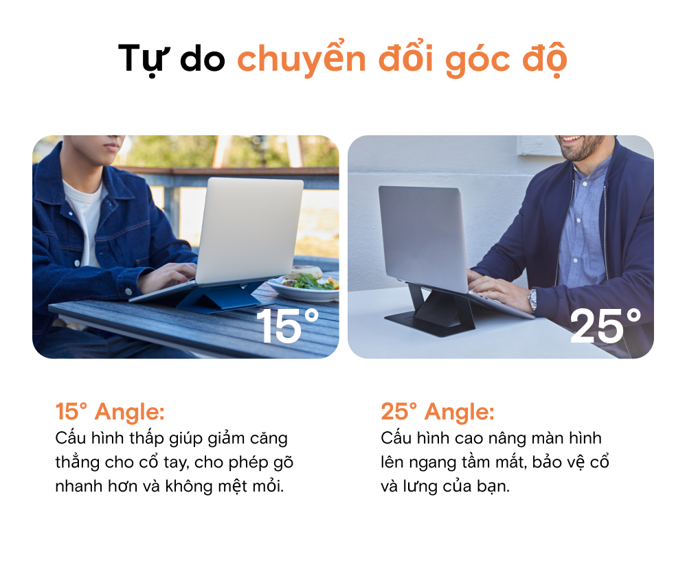 MOFT Adhesive Laptop Stand - Góc nhìn 5
