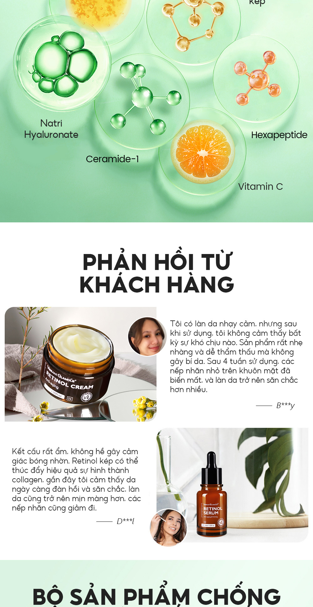 Vibrant Glamour Retinol làm sáng da