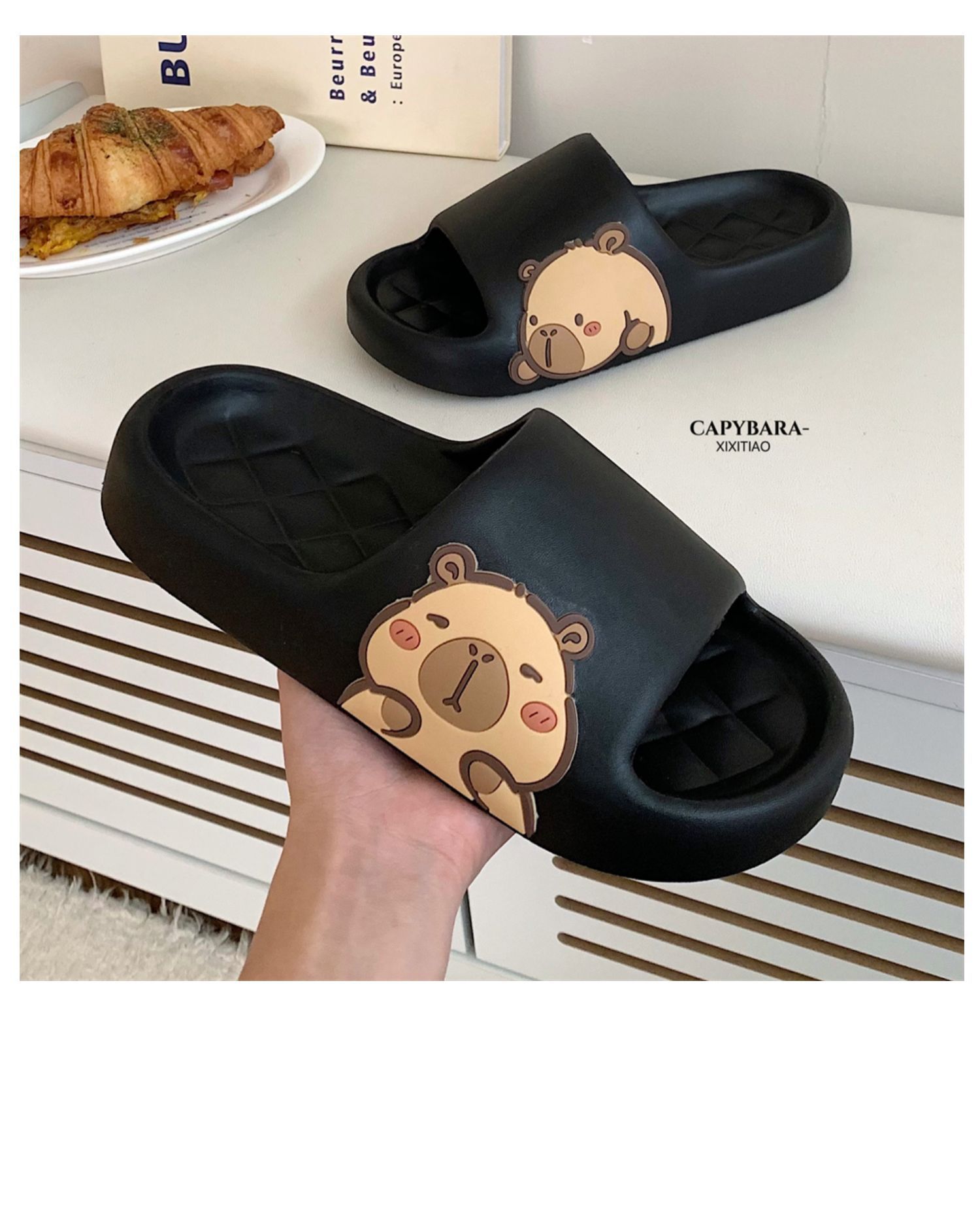 Dép Sandal Xixitiao Dép Thoải Mái Cặp Đôi Dễ Thương Nhà Kapibara Mùa Hè