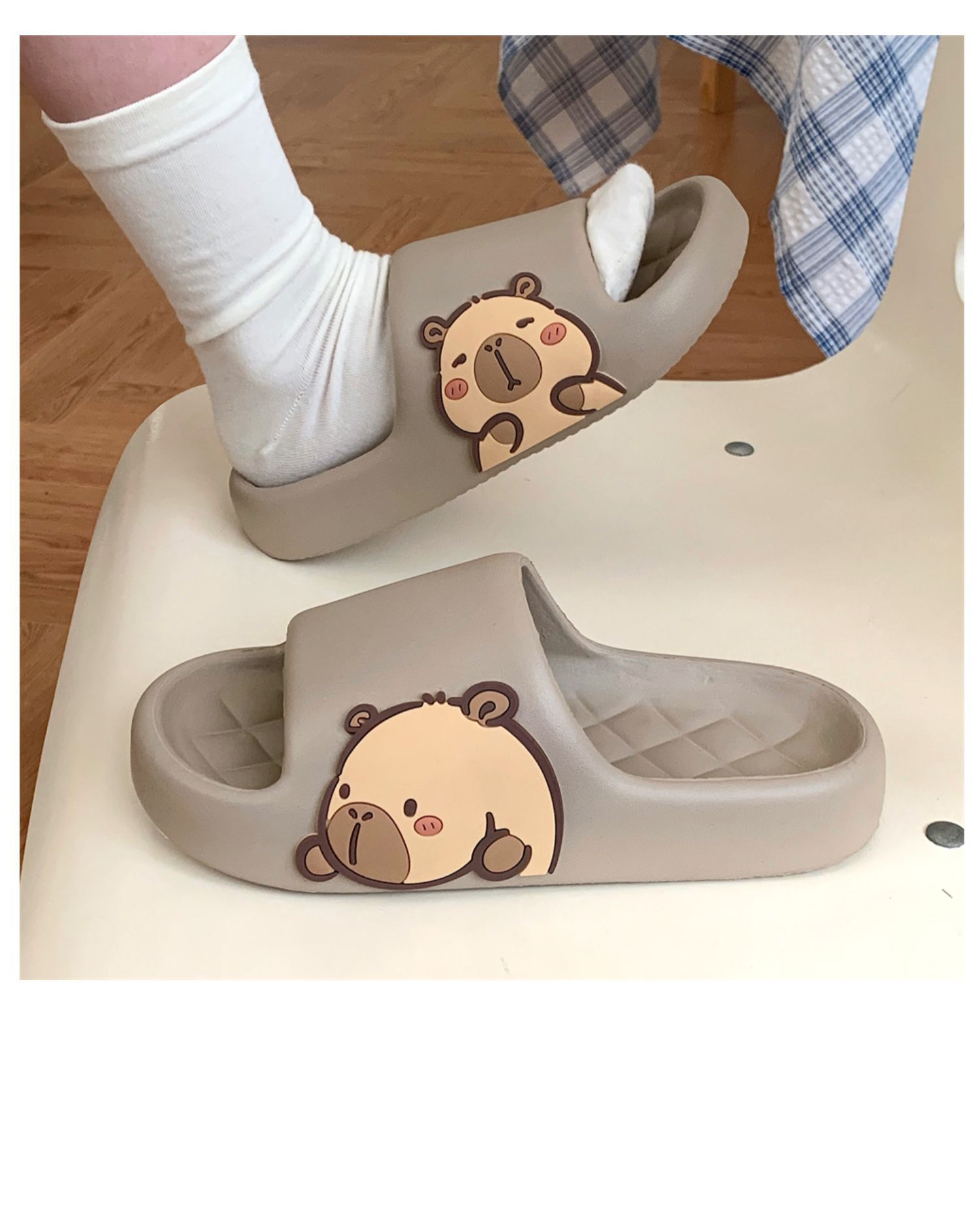 Dép Sandal Xixitiao Dép Thoải Mái Cặp Đôi Dễ Thương Nhà Kapibara Mùa Hè