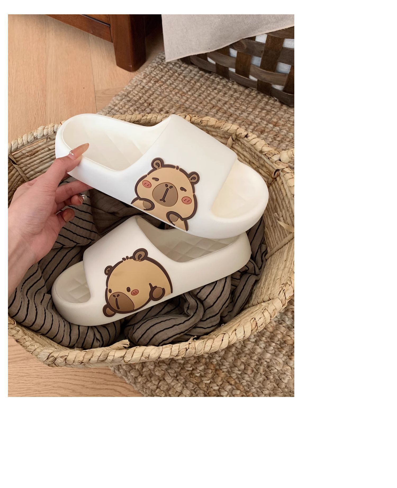 Dép Sandal Xixitiao Dép Thoải Mái Cặp Đôi Dễ Thương Nhà Kapibara Mùa Hè