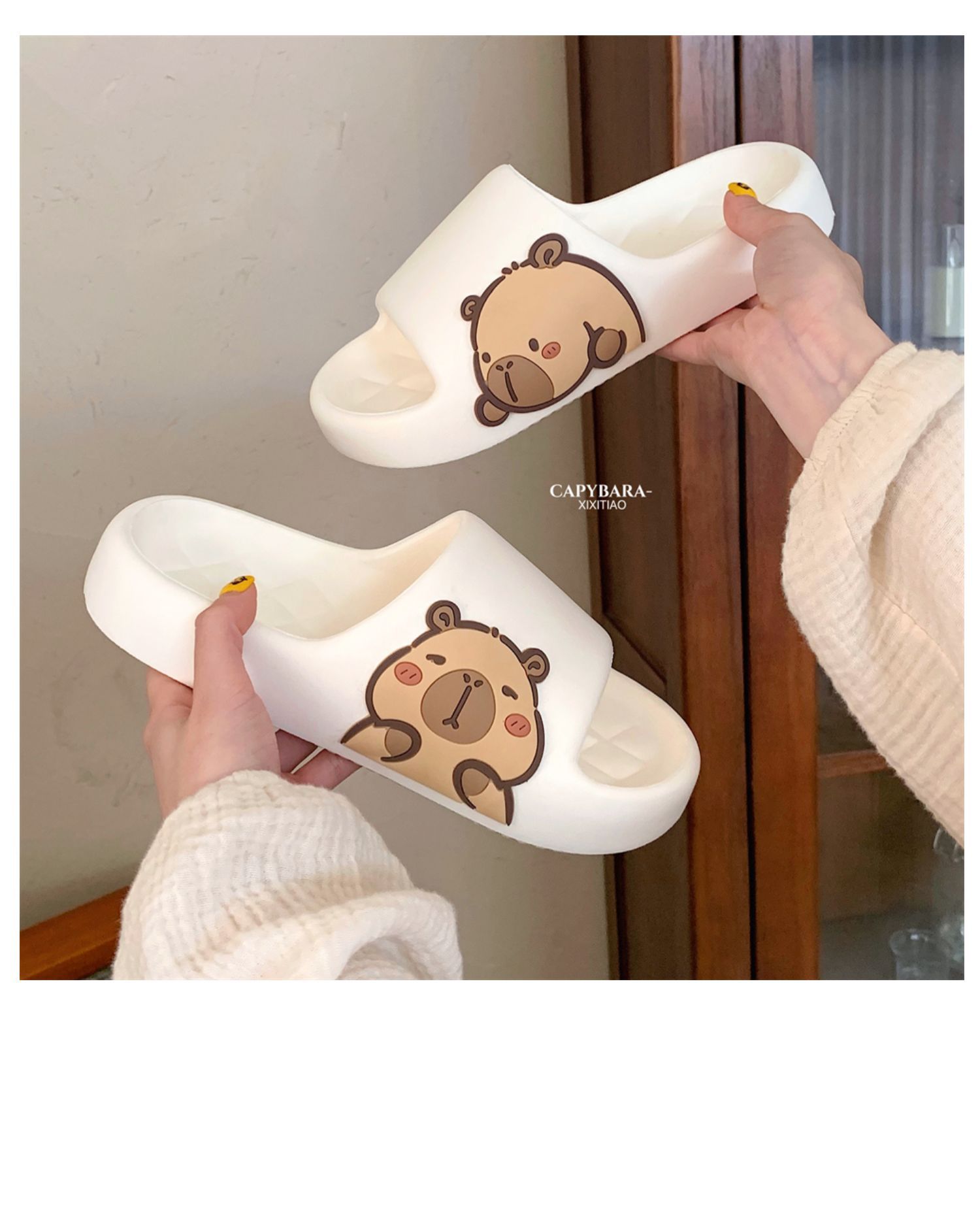 Dép Sandal Xixitiao Dép Thoải Mái Cặp Đôi Dễ Thương Nhà Kapibara Mùa Hè