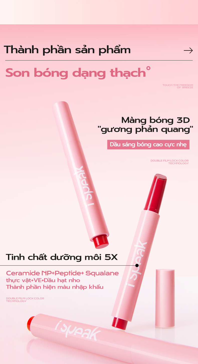 Ispeak-THƯƠNG HIỆU ĐẦY SỨC THANH XUÂN CỦA MISTINE Son dưỡng có màu dạng ...