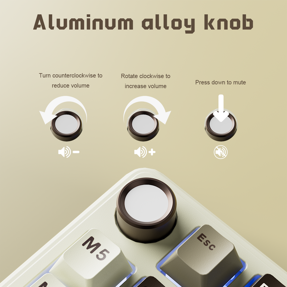Mô tả Royal Kludge RK L75 Knight Black 85 Key Diy Tri-Mode RGB Bàn phím cơ không dây Bluetooth 2.4G - 4