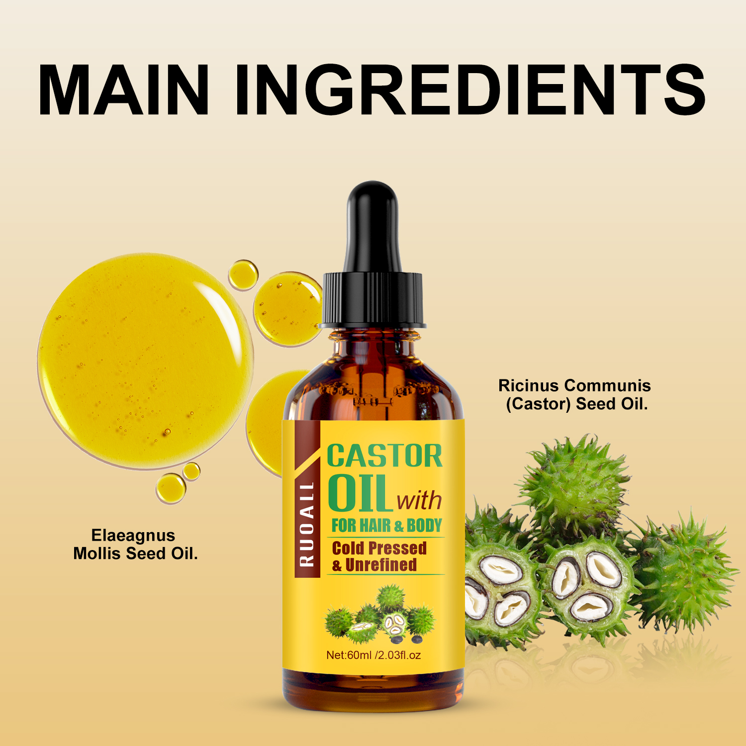 Mô tả Dầu thầu dầu ép lạnh đa năng tự nhiên 60ml- Nuôi dưỡng sâu và sửa chữa hư tổn cho tóc, da - 7