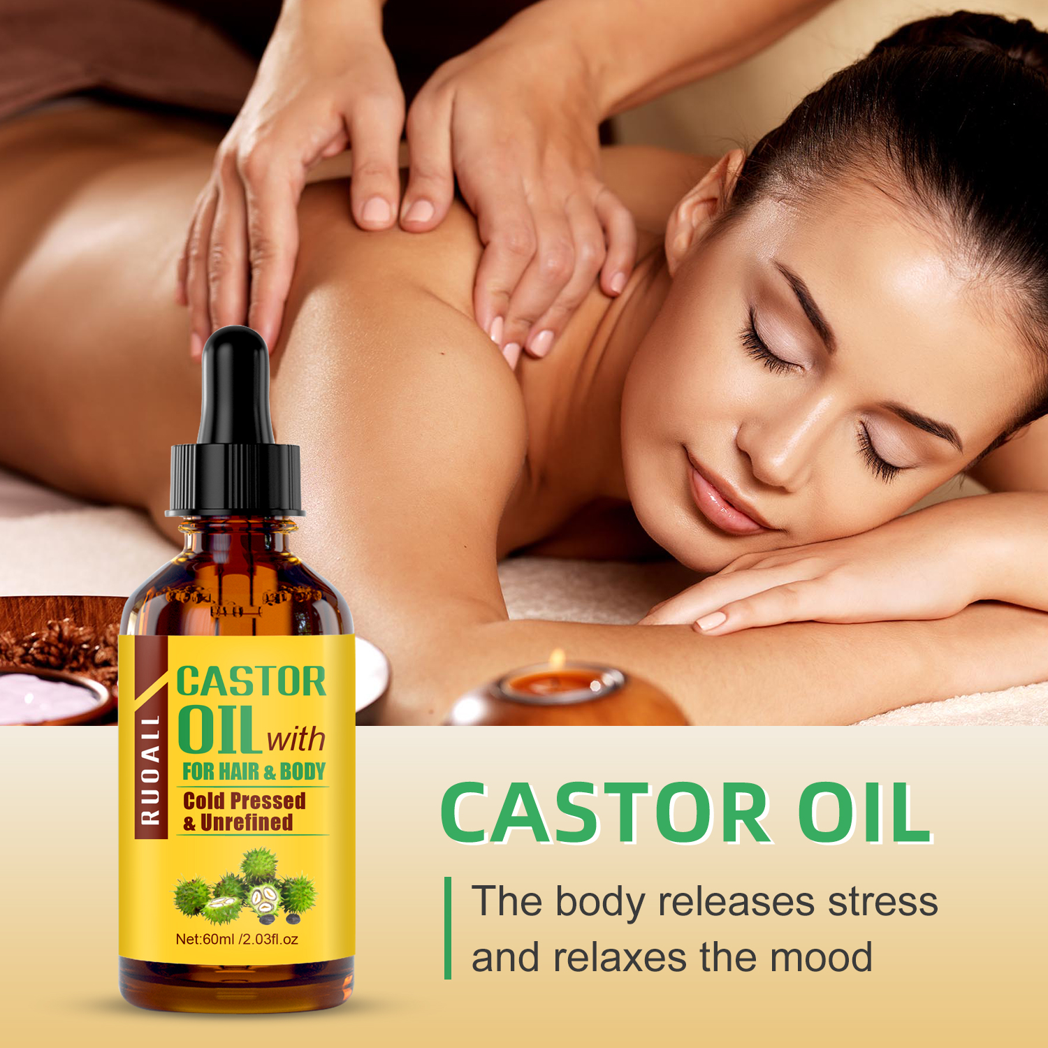 Mô tả Dầu thầu dầu ép lạnh đa năng tự nhiên 60ml- Nuôi dưỡng sâu và sửa chữa hư tổn cho tóc, da - 6